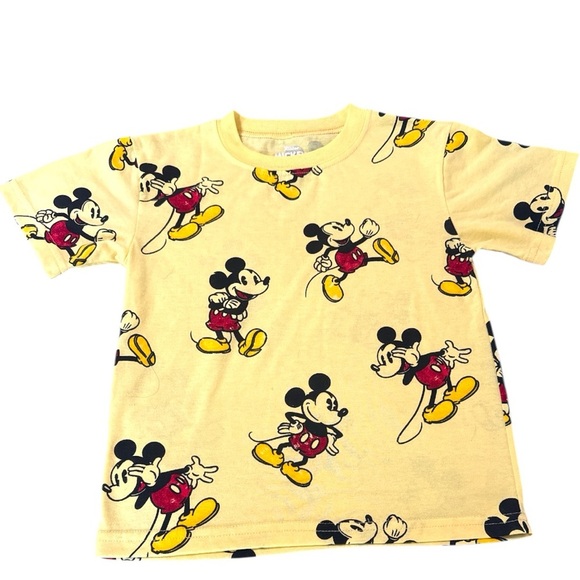 Disney Other - Disney Mickey Mouse  Kids T-Shirt Yellow NWOT